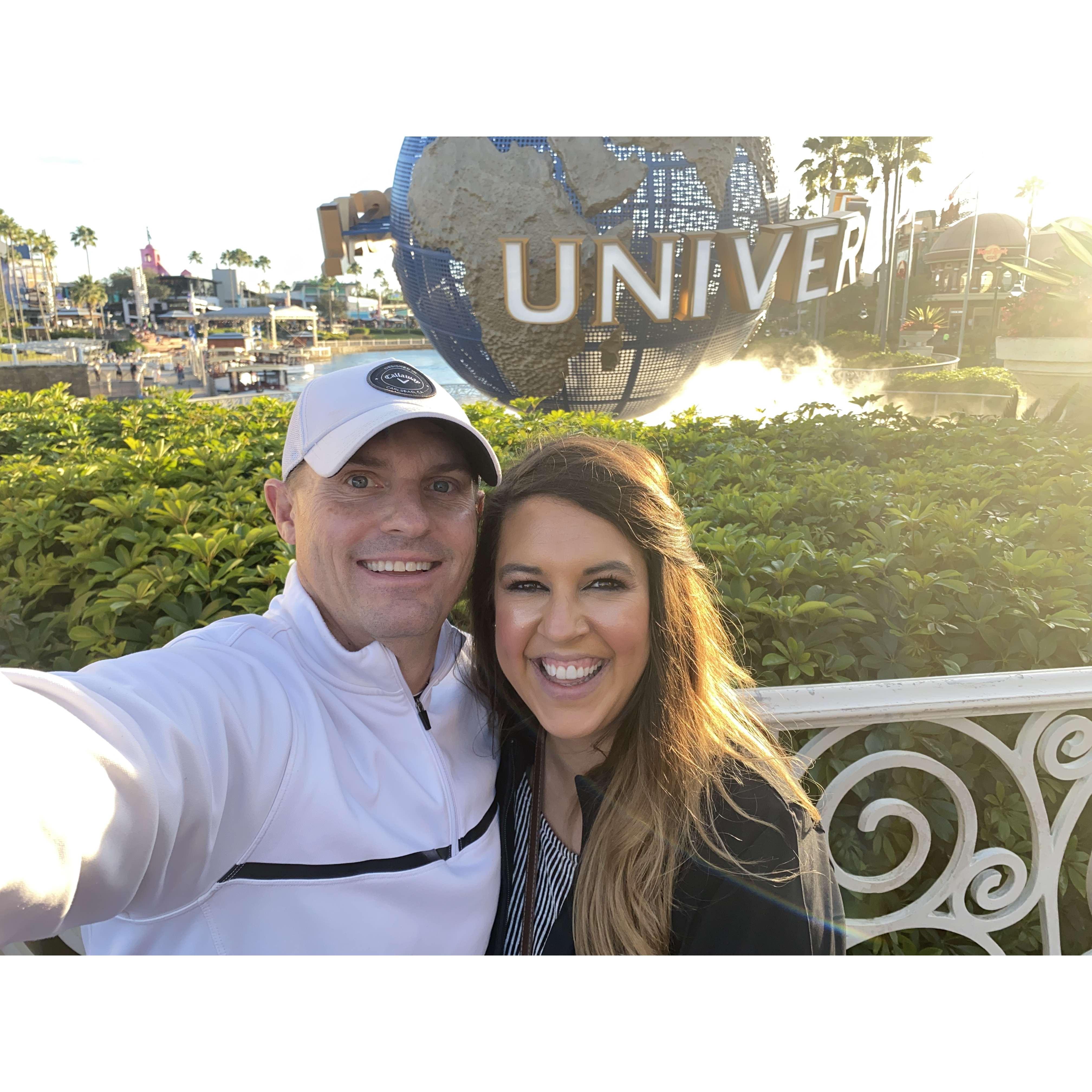 Our 3rd Christmas together at Universal Studios, FL. (2019)