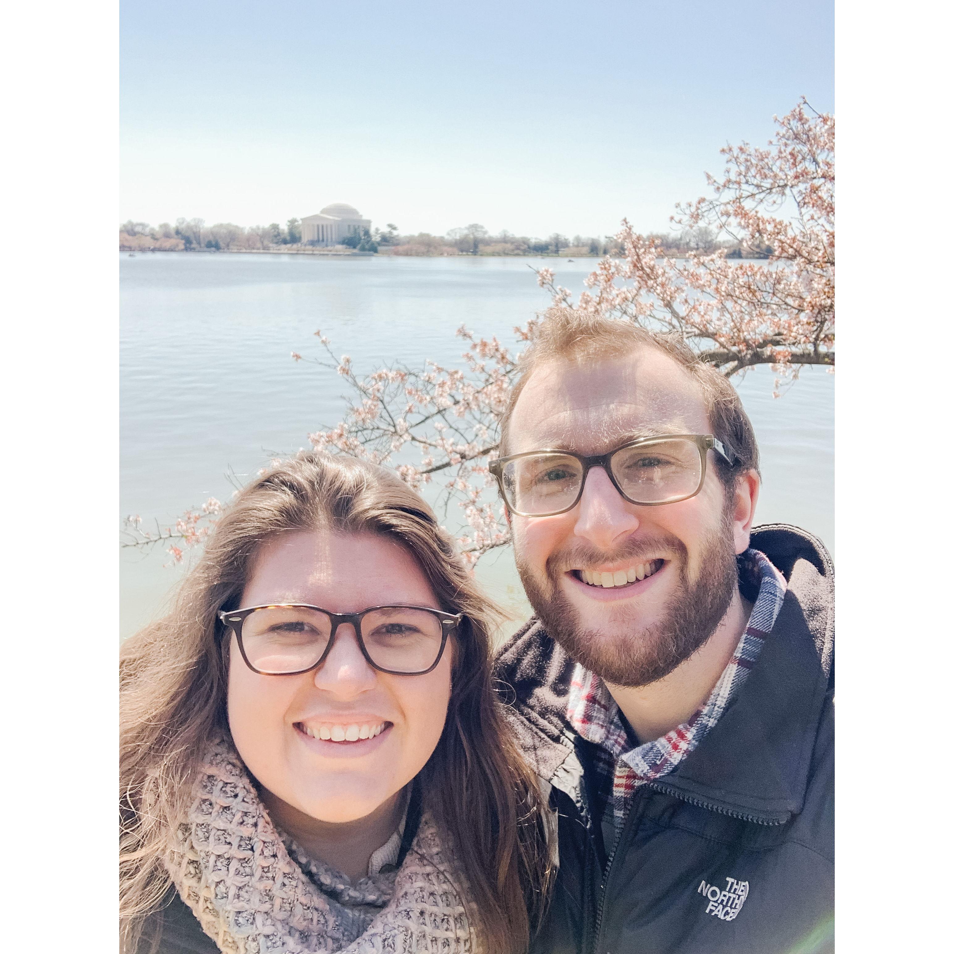 April 2nd, 2022 - Trip to Washington, DC
We enjoyed seeing the Cherry Blossom Festival, walking around the National Mall, & we ended the night with our first concert together, The Maine.
