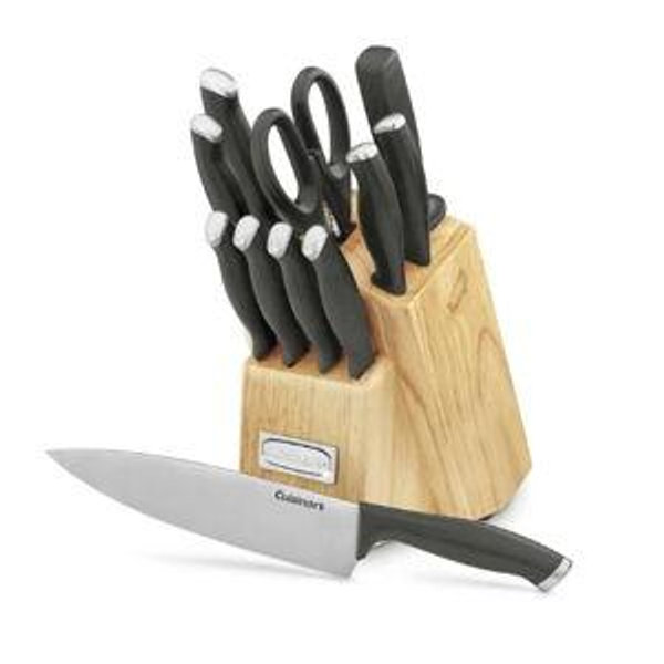 Cuisinart C77SSB-12P Color Pro Collection 12 Piece Knife Block Set, Black