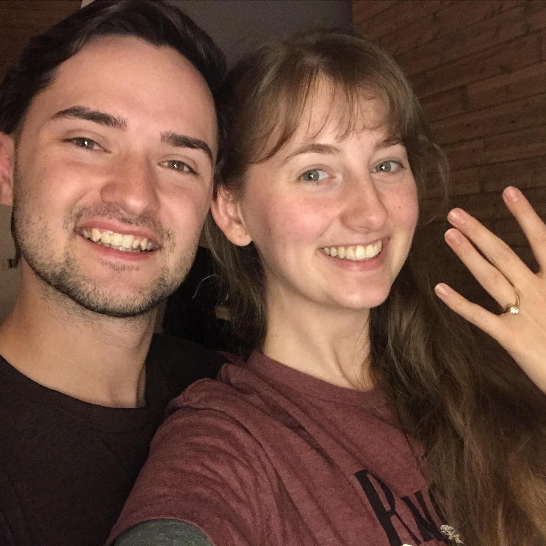 First picture we took after getting engaged. :) (12-11-21)