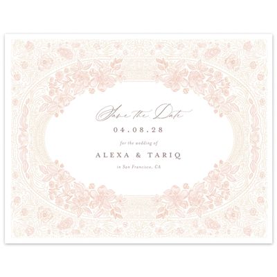 Beige Wedding Digital Save the Date - Siena Landscape