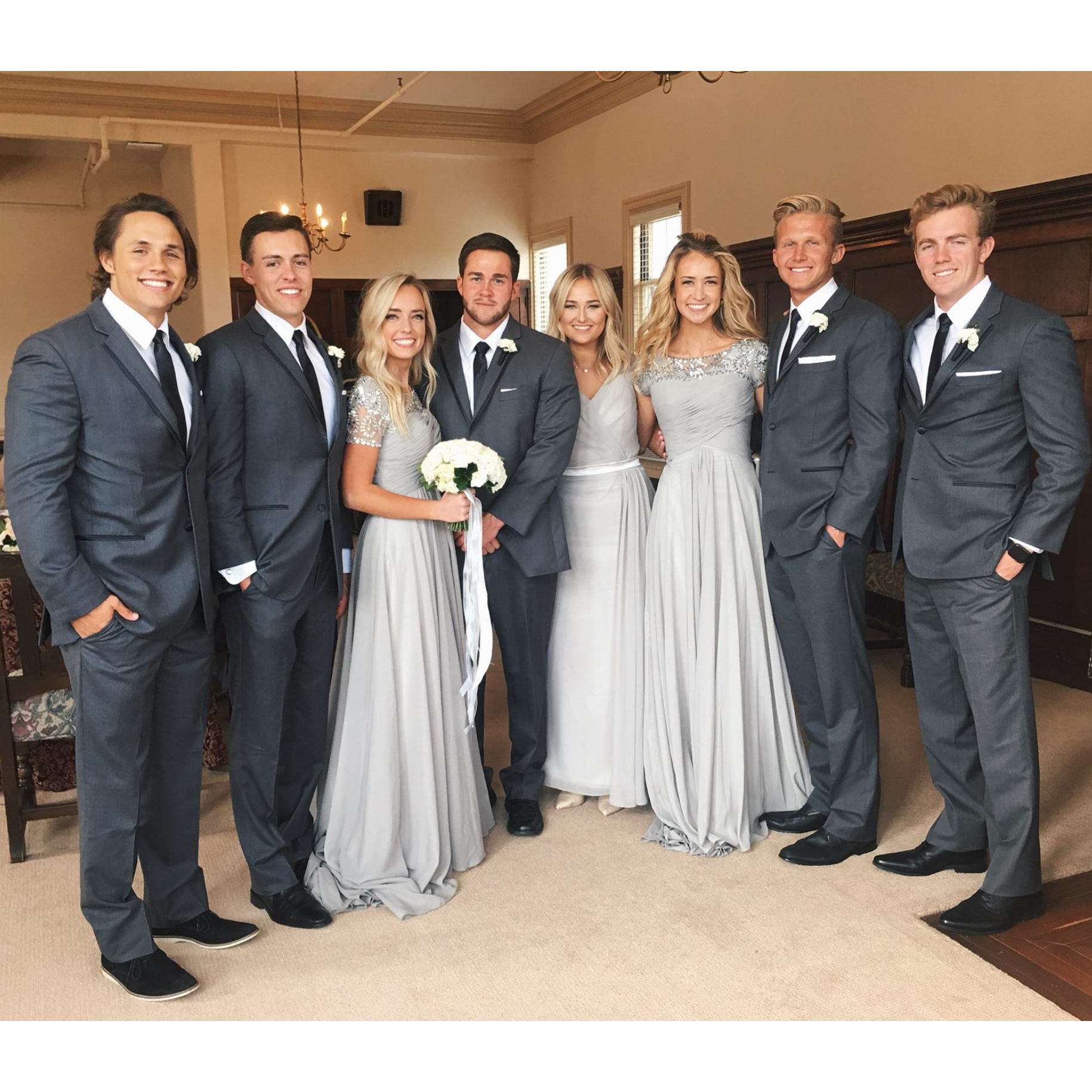 At Calvin and Lindsay's wedding