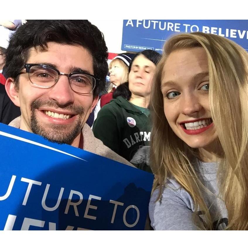 Watching Bernie win the 2016 New Hampshire Primary after having spent all our Saturday mornings campagning for him