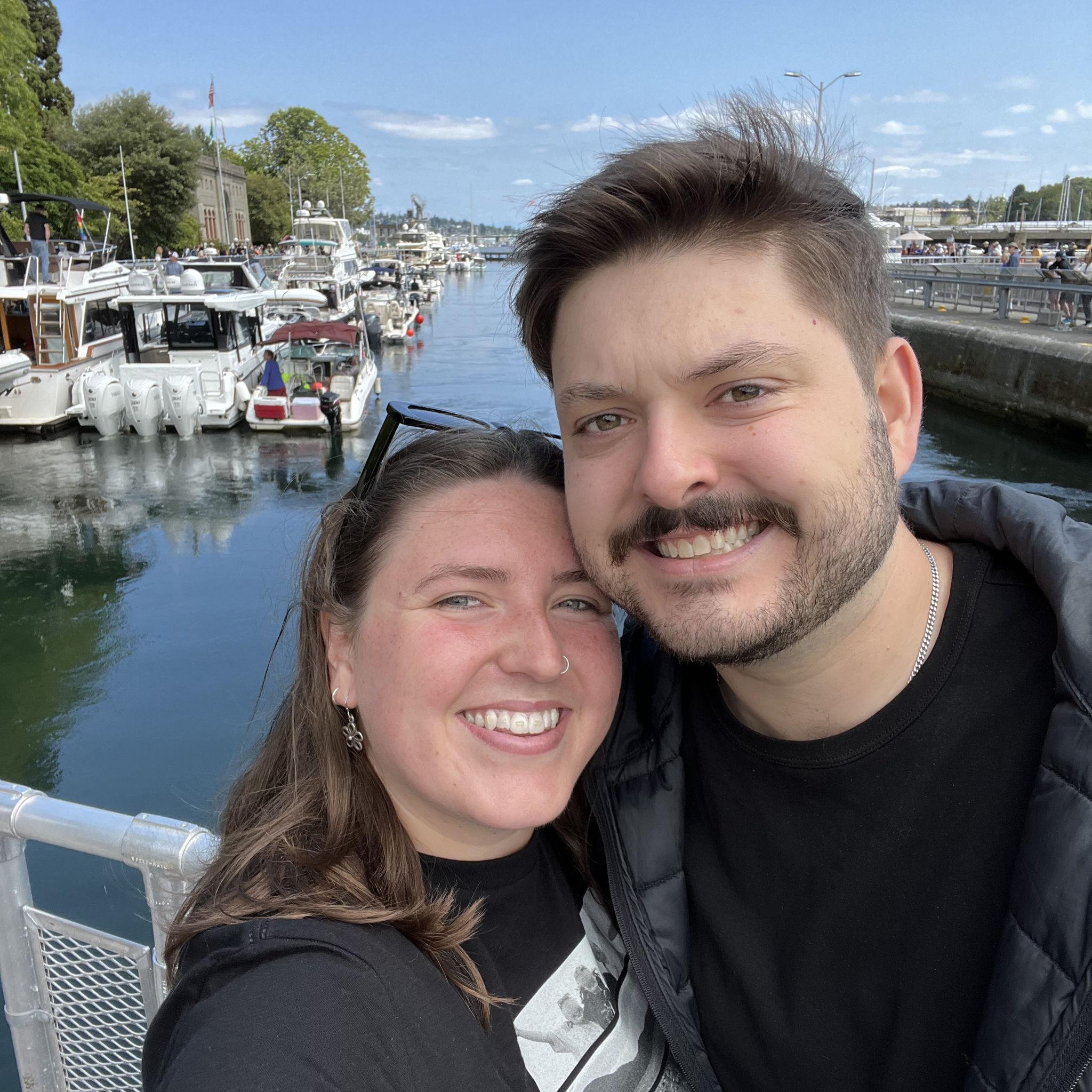 Shawn and Siena currently live in their first apartment together in Ballard and love visiting the locks