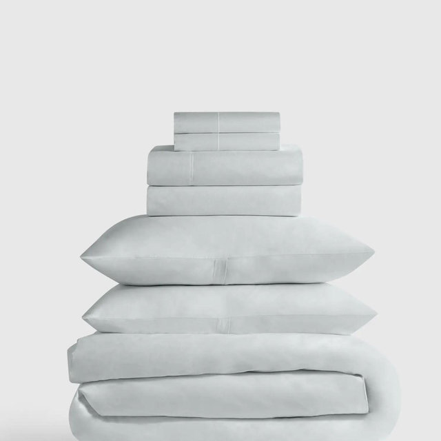Organic Crisp Percale Deluxe Bedding Bundle - Queen