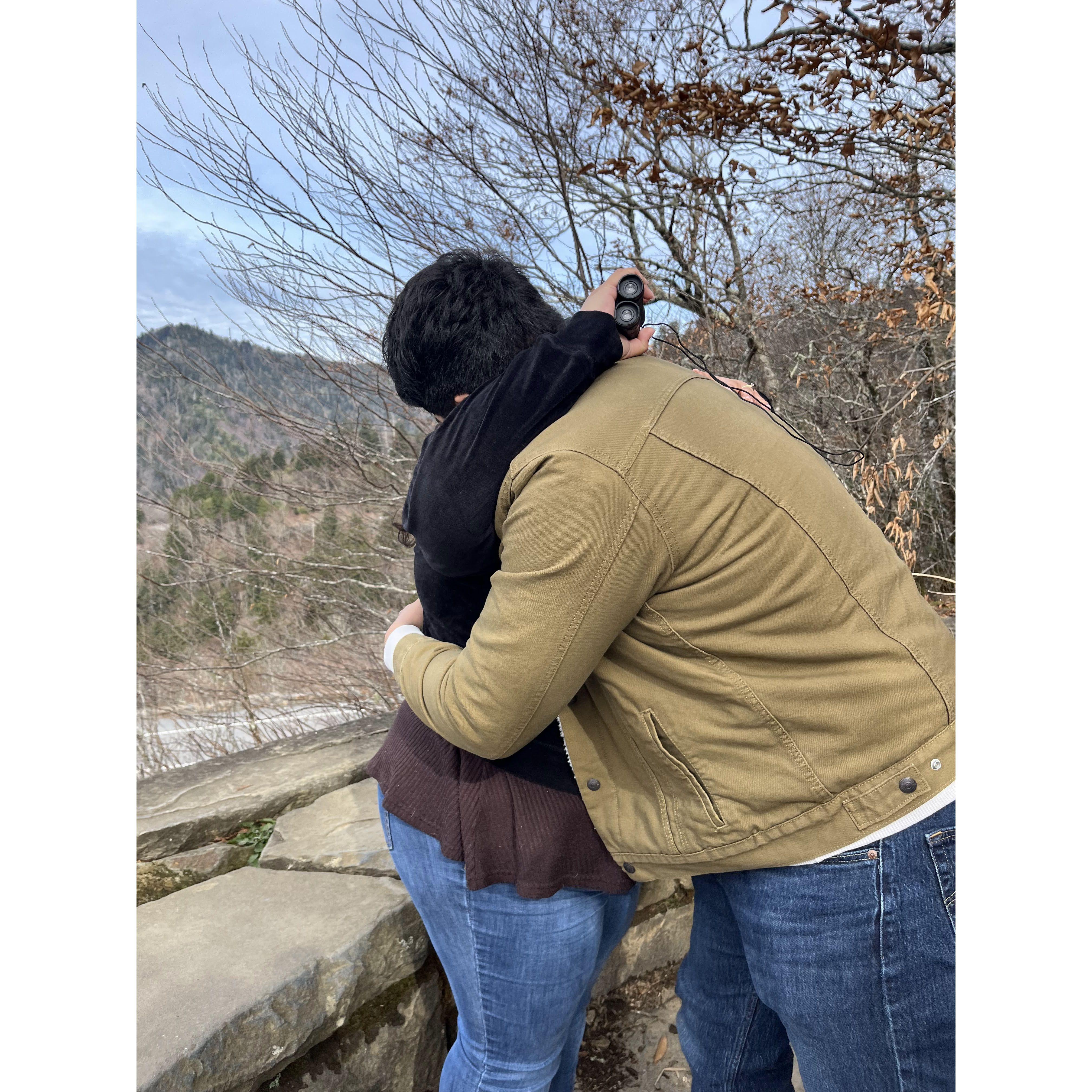 After Sarah said 'yes' to Diego's proposal.