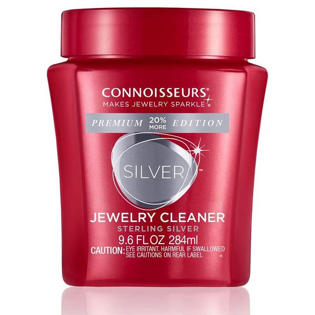 CONNOISSEURS Premium Edition Jewelry Cleaner Solution for Delicate, Fine & Silver Jewelry, Value Size, 9.6 Ounce