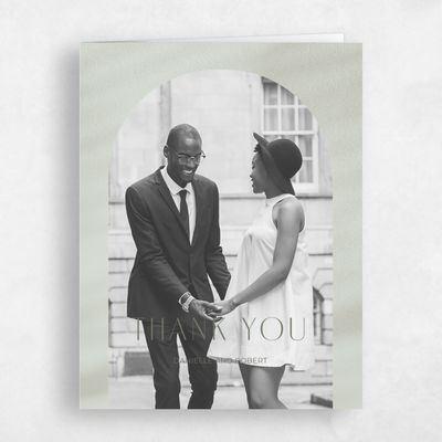 Dark Sage, Green Wedding Thank You - Pinellas Photo