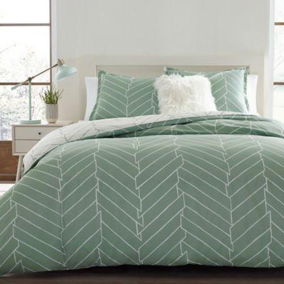 City Scene Ceres 3-Piece Reversible King Comforter Set in Green