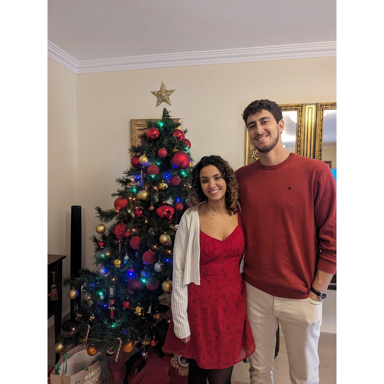 Celebrating christmas with João's family