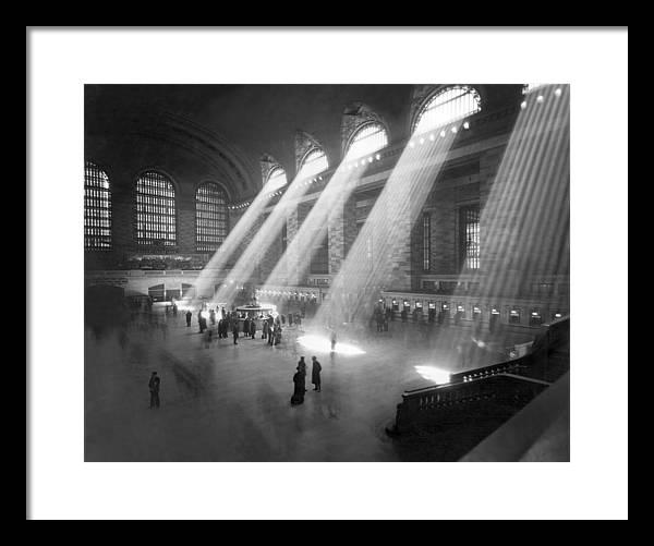 Grand Central Station Sunbeams Framed Print