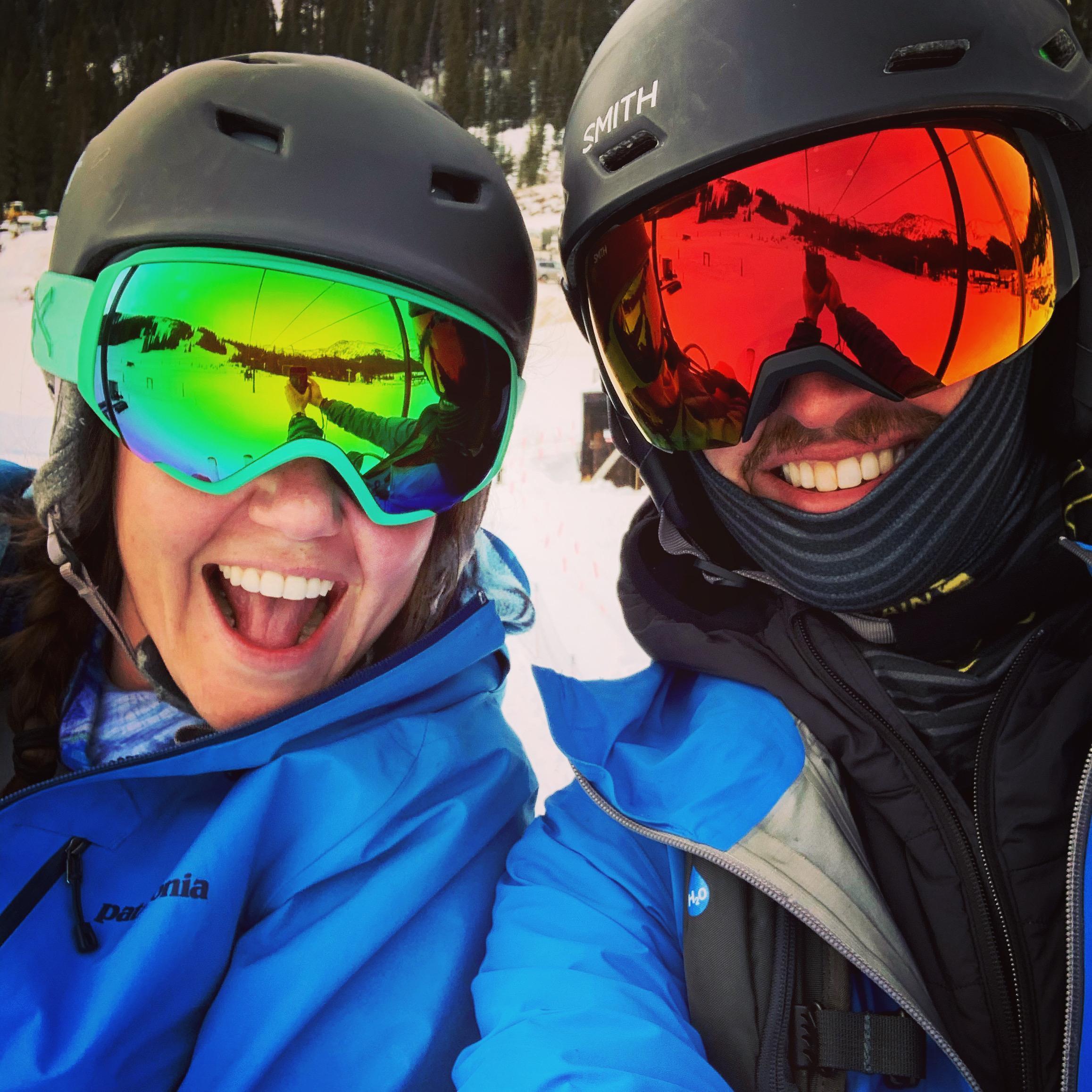 Our first shred session together 
Arapahoe Basin