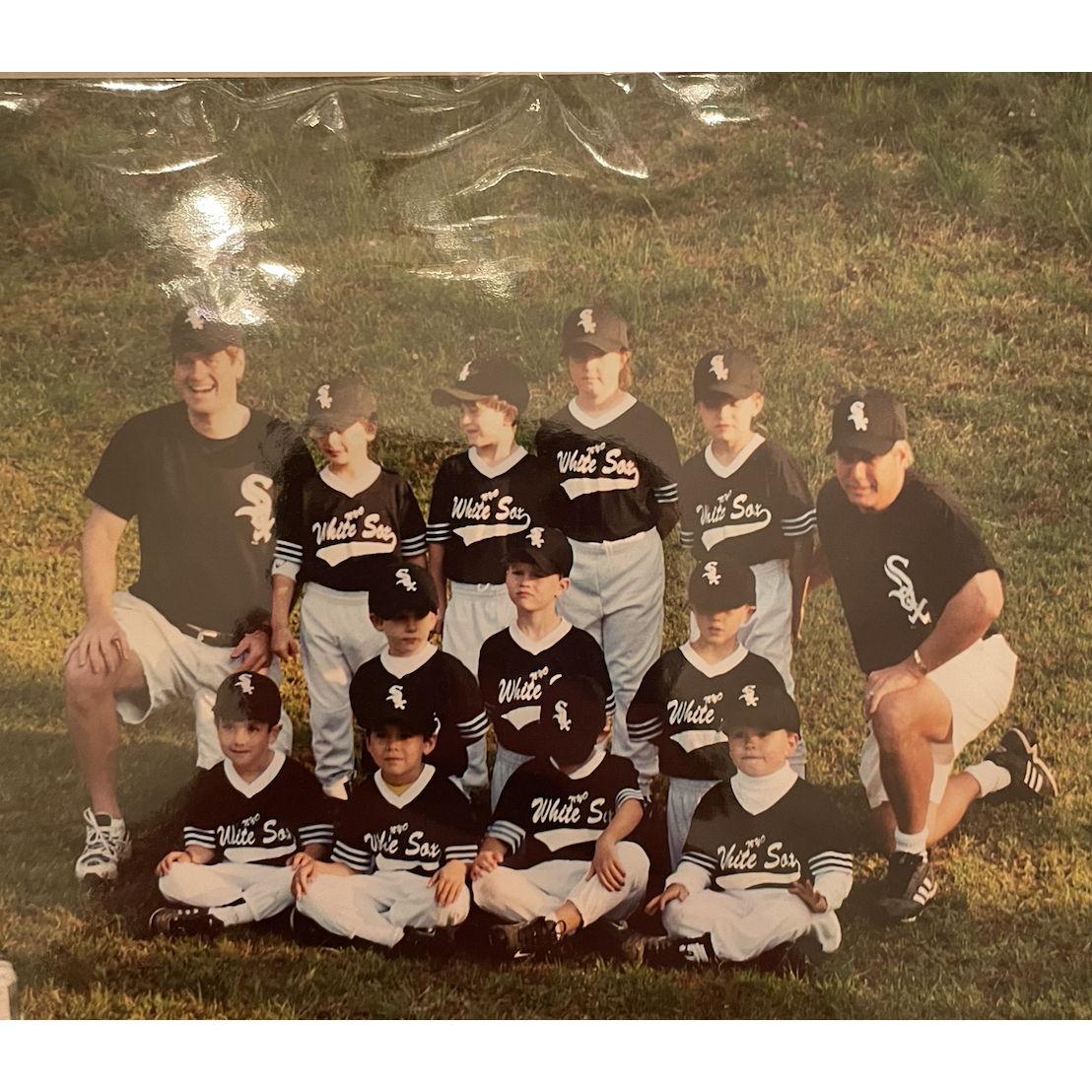 We found out after 4 months of dating that we played on the same tball team for 2 years. Izzy proposed on this field.