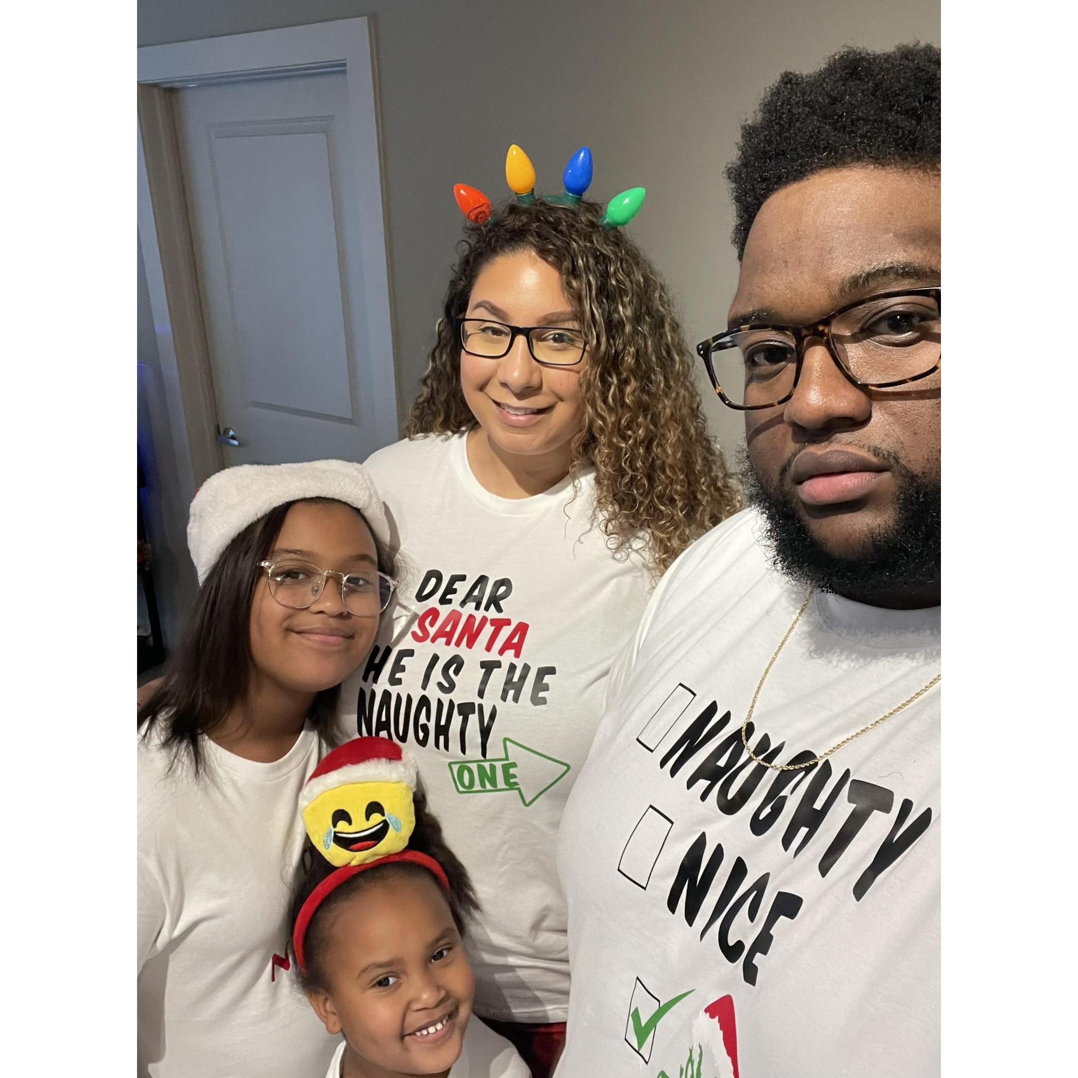 Christmas Shirts with the Girls Vanessa and Victoria