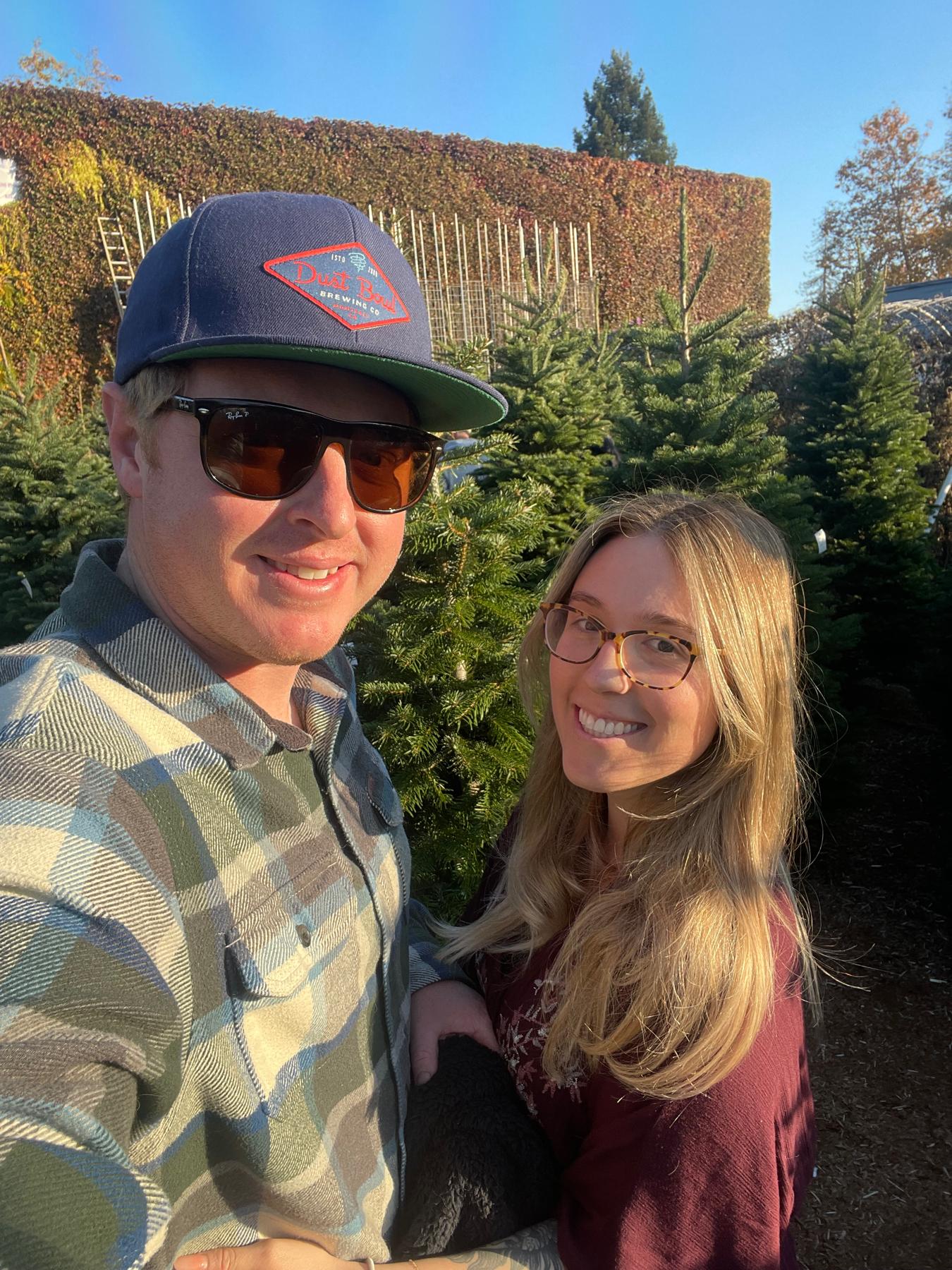 Our first "real" Christmas tree shopping, December 2022.
