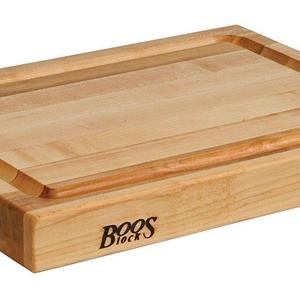 John Boos RA02-GRV Maple Wood Edge Grain Reversible Cutting Board with Juice Moat, 20 Inches x 15 Inches x 2.25 Inches