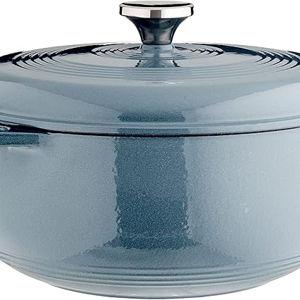 Lodge EC6D34 Enameled Dutch Oven, 6 Qt, Storm Blue