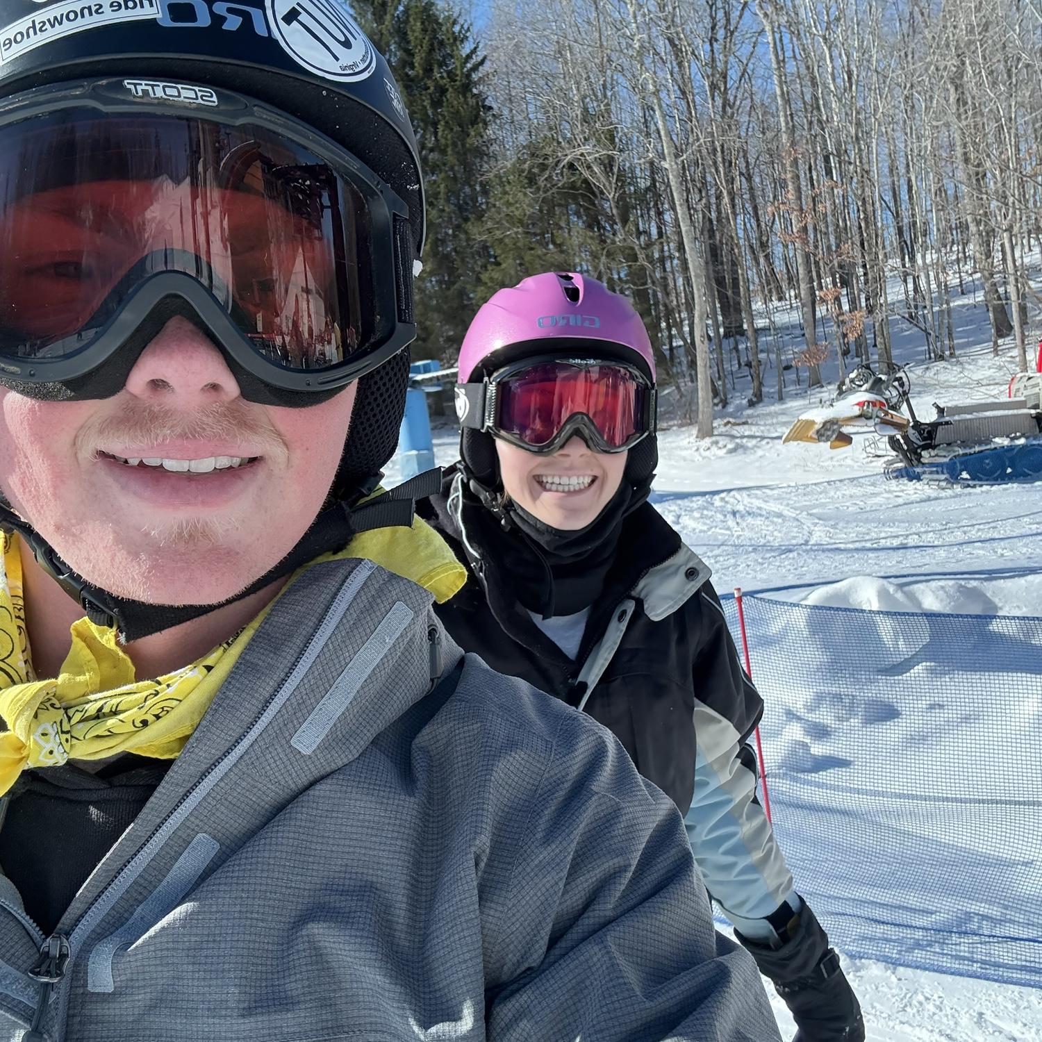 01.2025 ~ Our 3 year anniversary trip…Chloe wiped out, cried, and Caleb had to buy her Chick Fil A