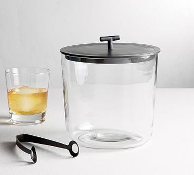 Bleecker Bar Ice Bucket - bronzed gold color