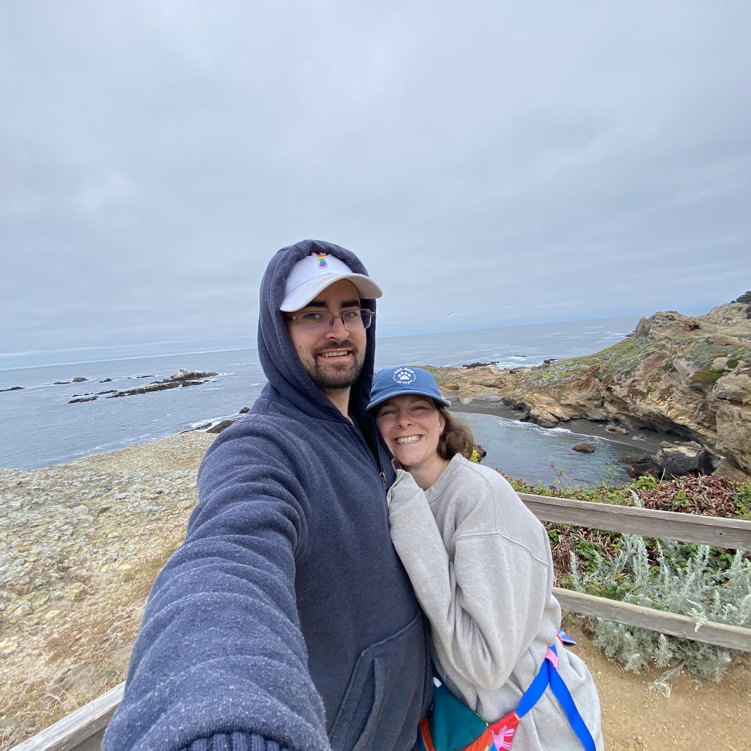 Marie and Austin at Point Lobos State Natural Reserve, CA