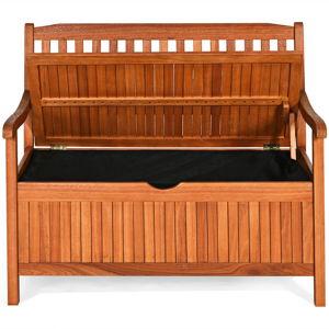 Saira Solid Wood Eucalyptus Outdoor Bench
