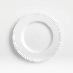 Staccato White Porcelain Salad Plate