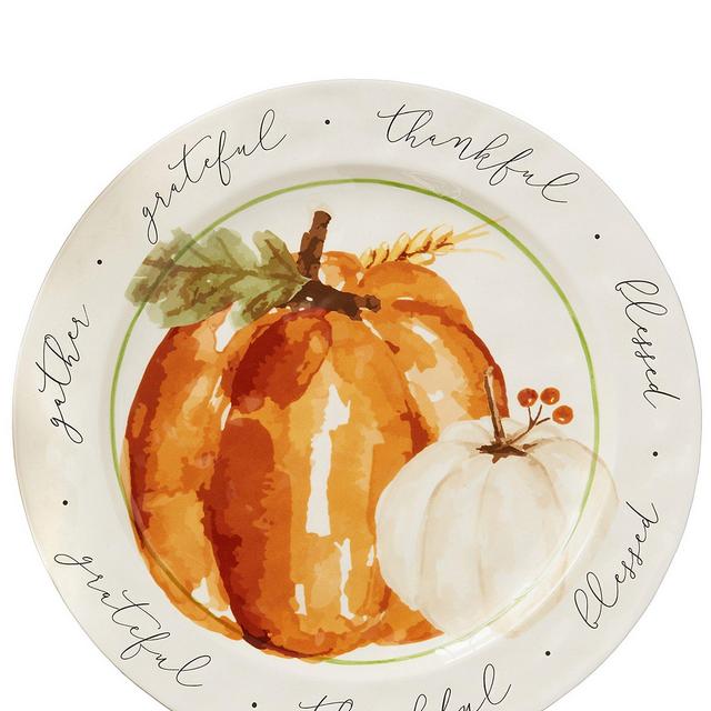Mud PieFestive Fall Collection Pumpkin Platter
