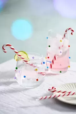 Candy Cane Drink Stirrers, Set of 4