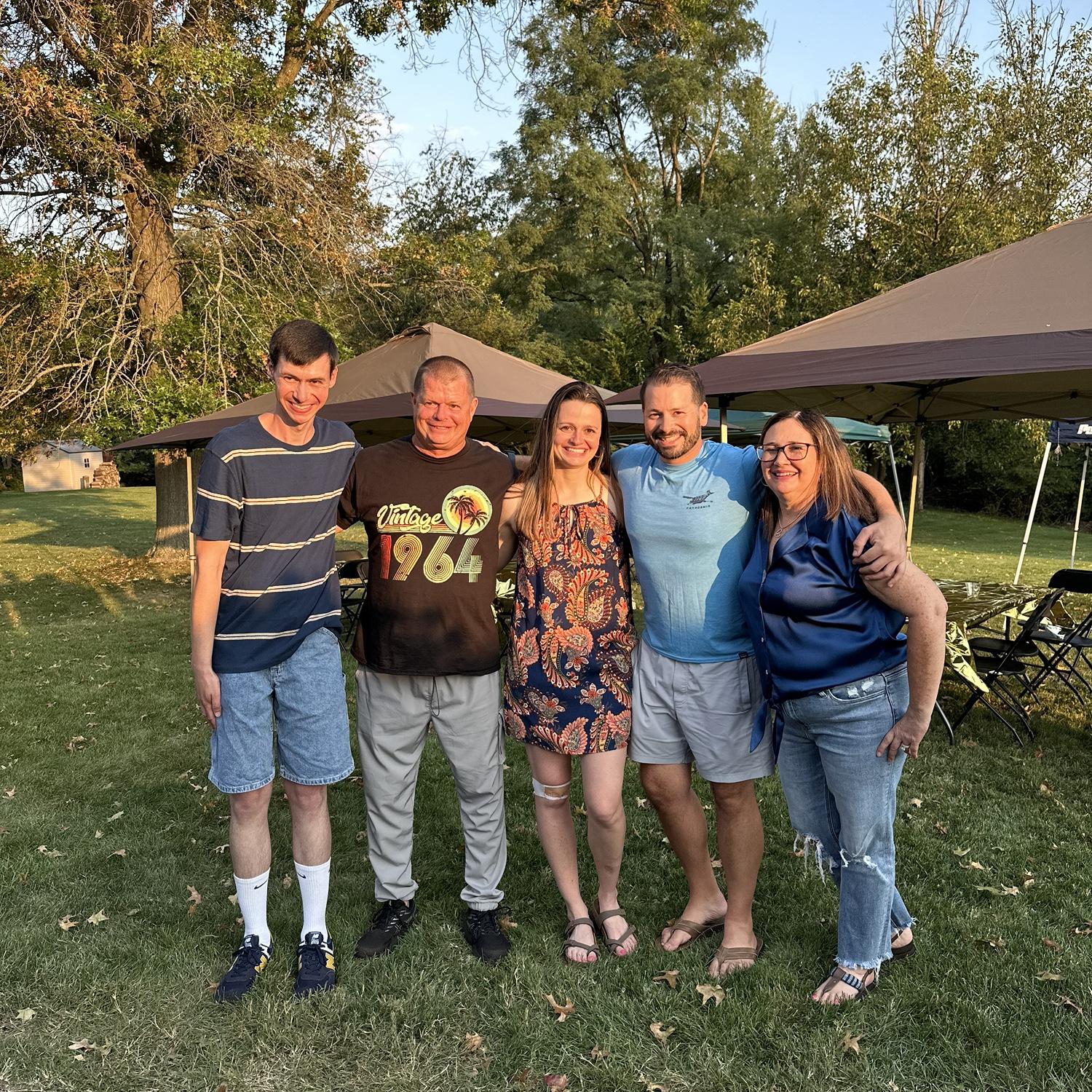Big Steve’s 60th birthday party at our house!