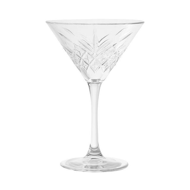 Trellis Martini Glass, Set of 4 - Clear