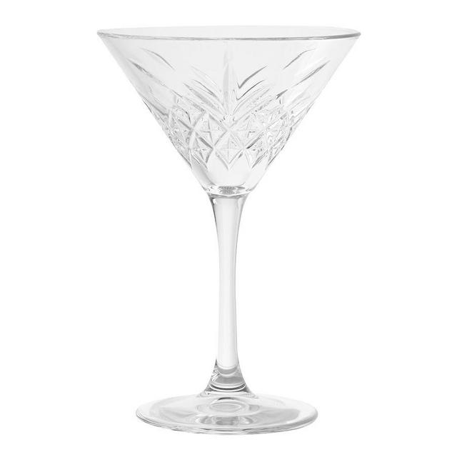 Trellis Martini Glass, Set of 4 - Clear