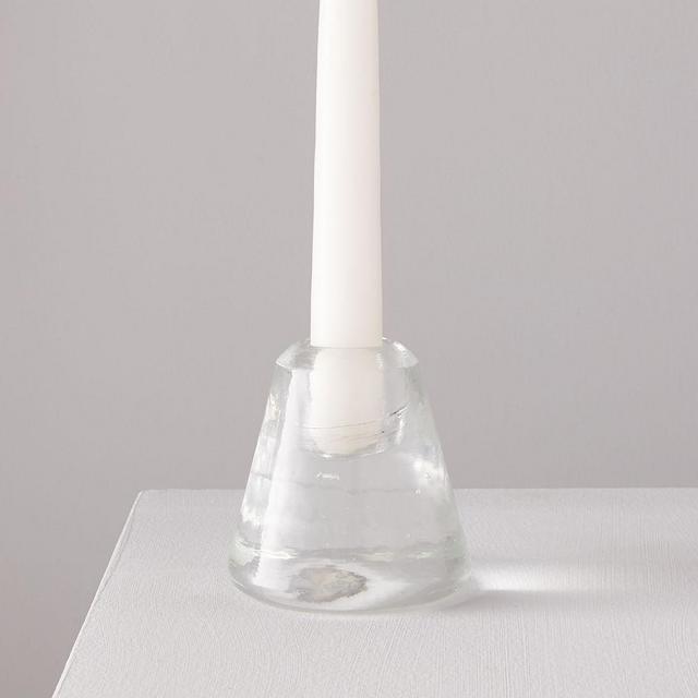 Pure Ice Glass Taper Holder, Small