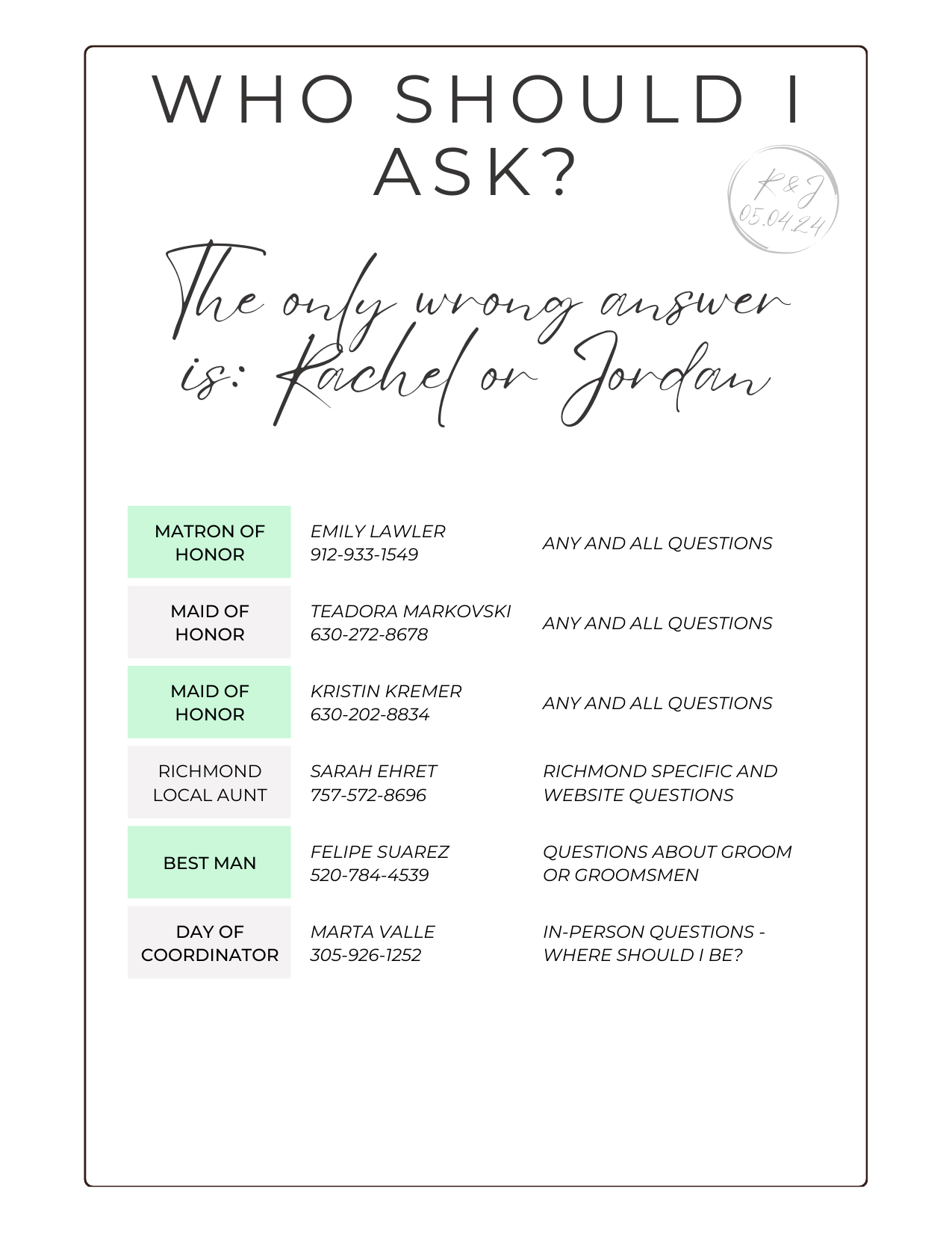The Wedding Website of Rachel Ehret and Jordan Spears