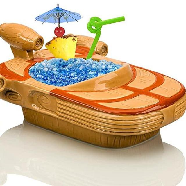 Geeki Tikis Star Wars Landspeeder Punch Bowl with Luke and R2-D2 Mini Muglets