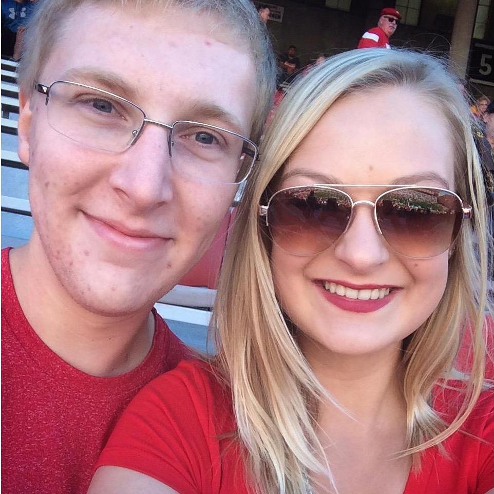 My/our first Nebraska game! Wyo v. Huskers! Jake's Grampie had season tickets, but said that he would only give them to us if he and Googie could meet "the girlfriend".