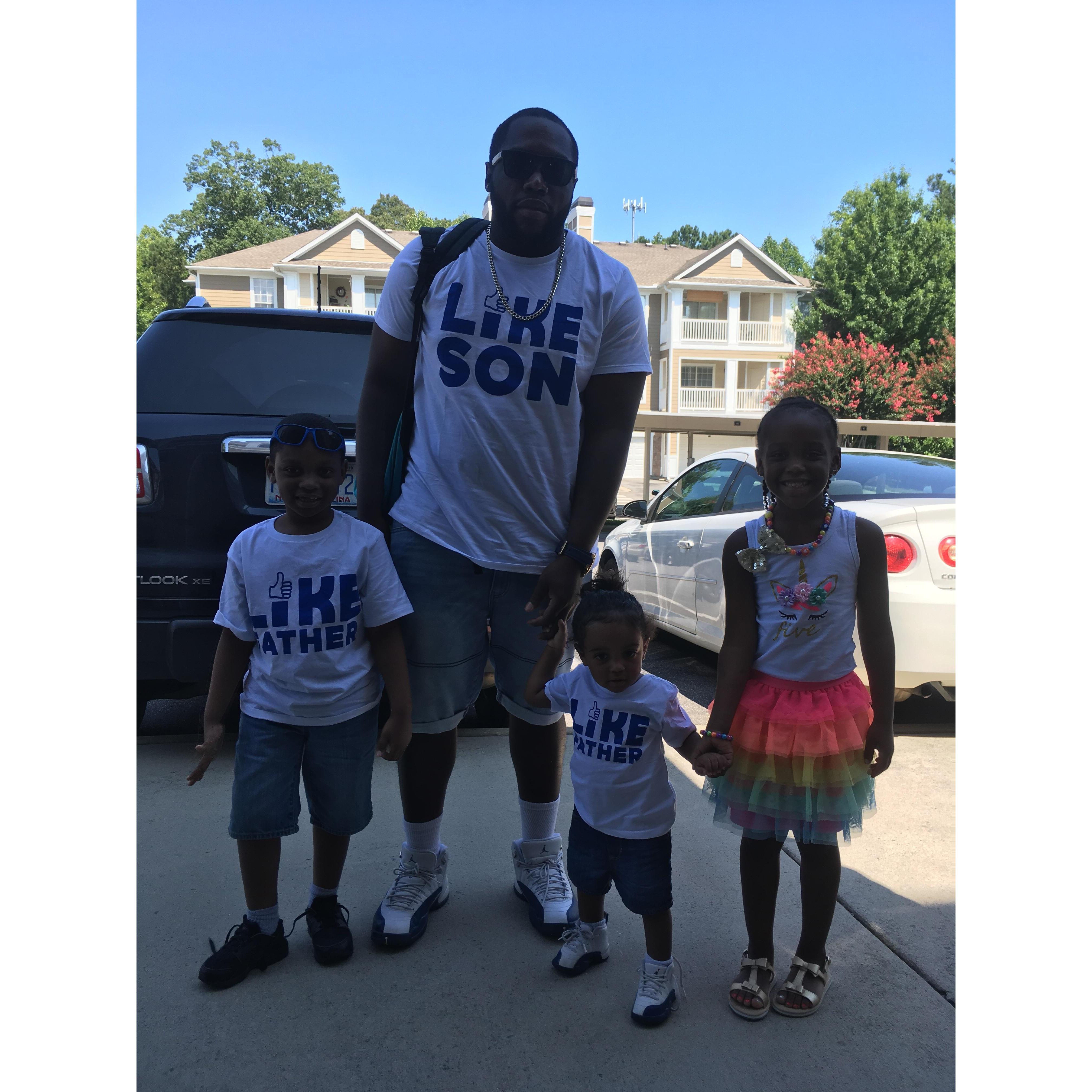 Price with his mini's #PriceSquad