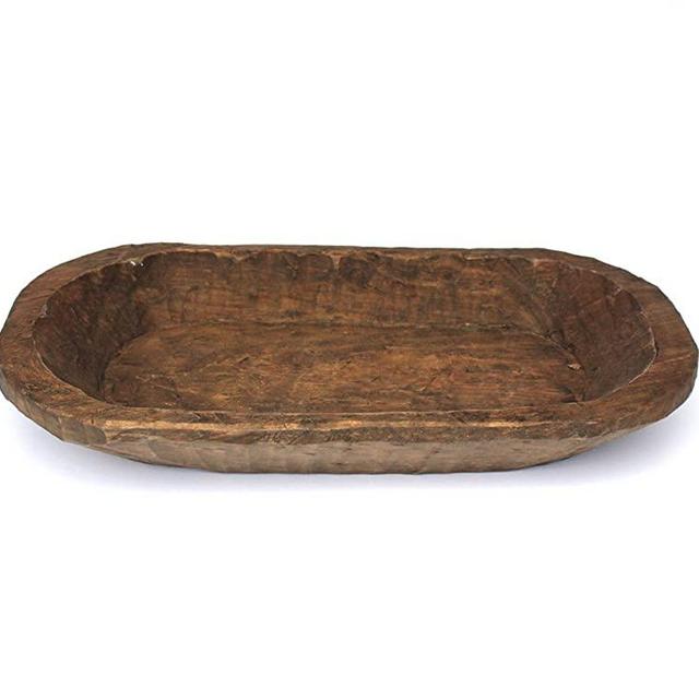 Southern With Grace Thick Wooden Bread Bowl