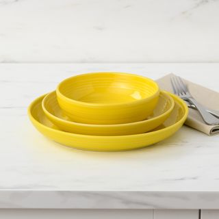 Bistro Coupe 3-Piece Place Setting with Salad Bowl, Service for 1