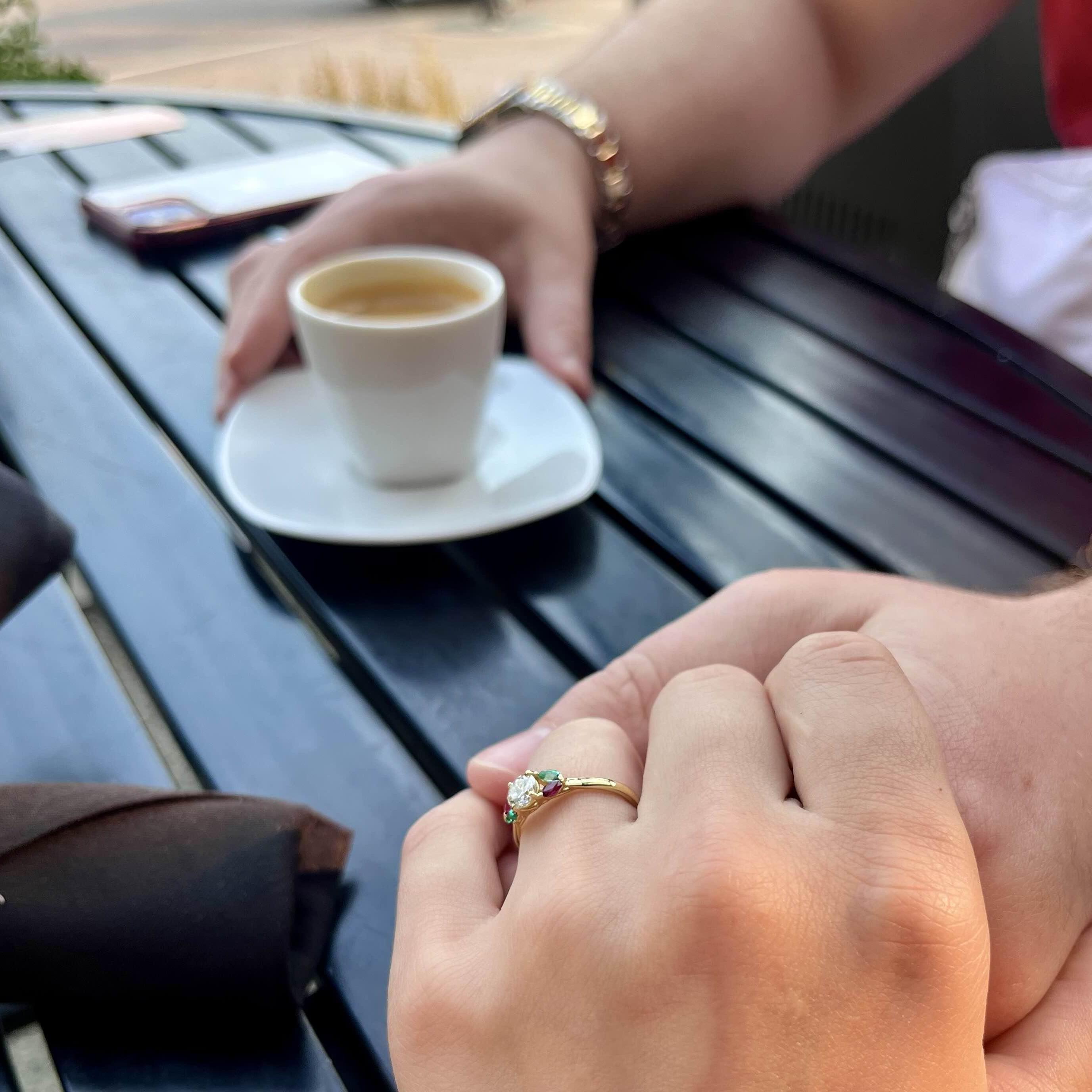 The engagement ring!