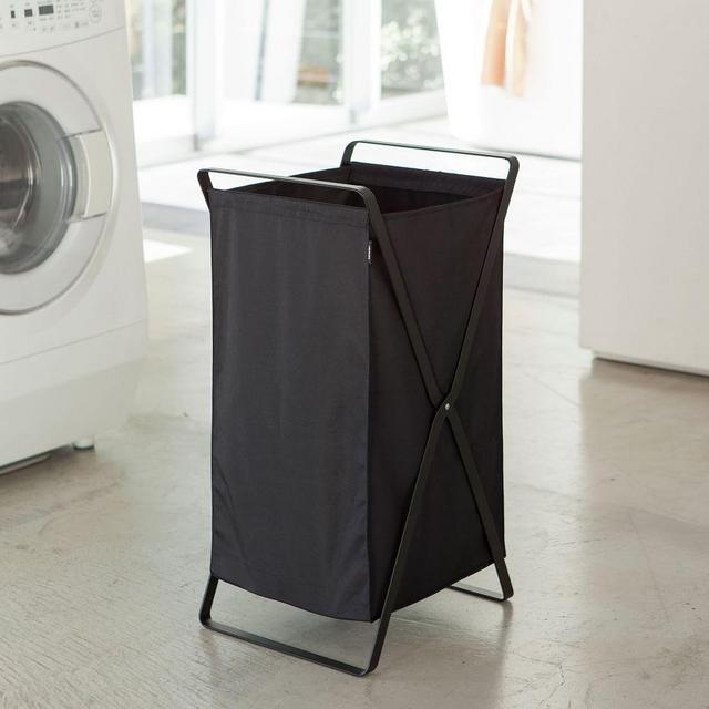 Folding Laundry Hamper, Black