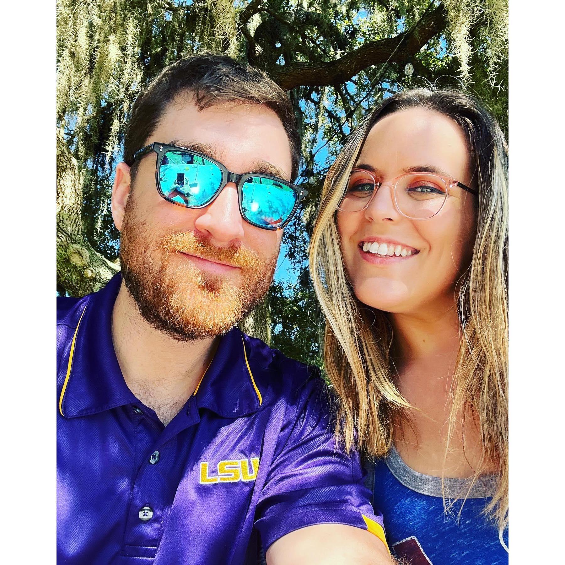 Our first LSU v UF football game in the Swamp! October 2022.