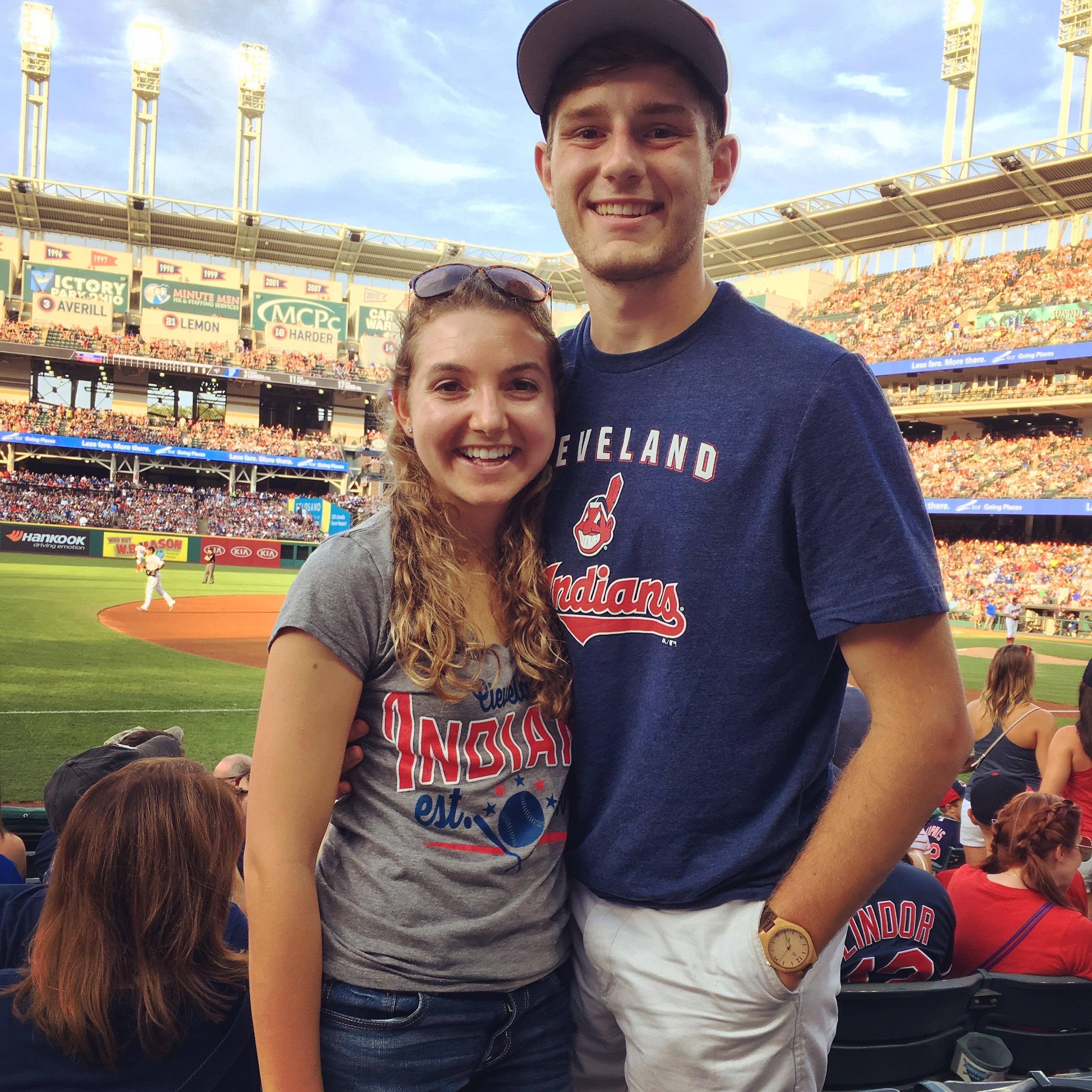 Justin made Mattie a Cleveland Indians fan, going to at least one game each summer.