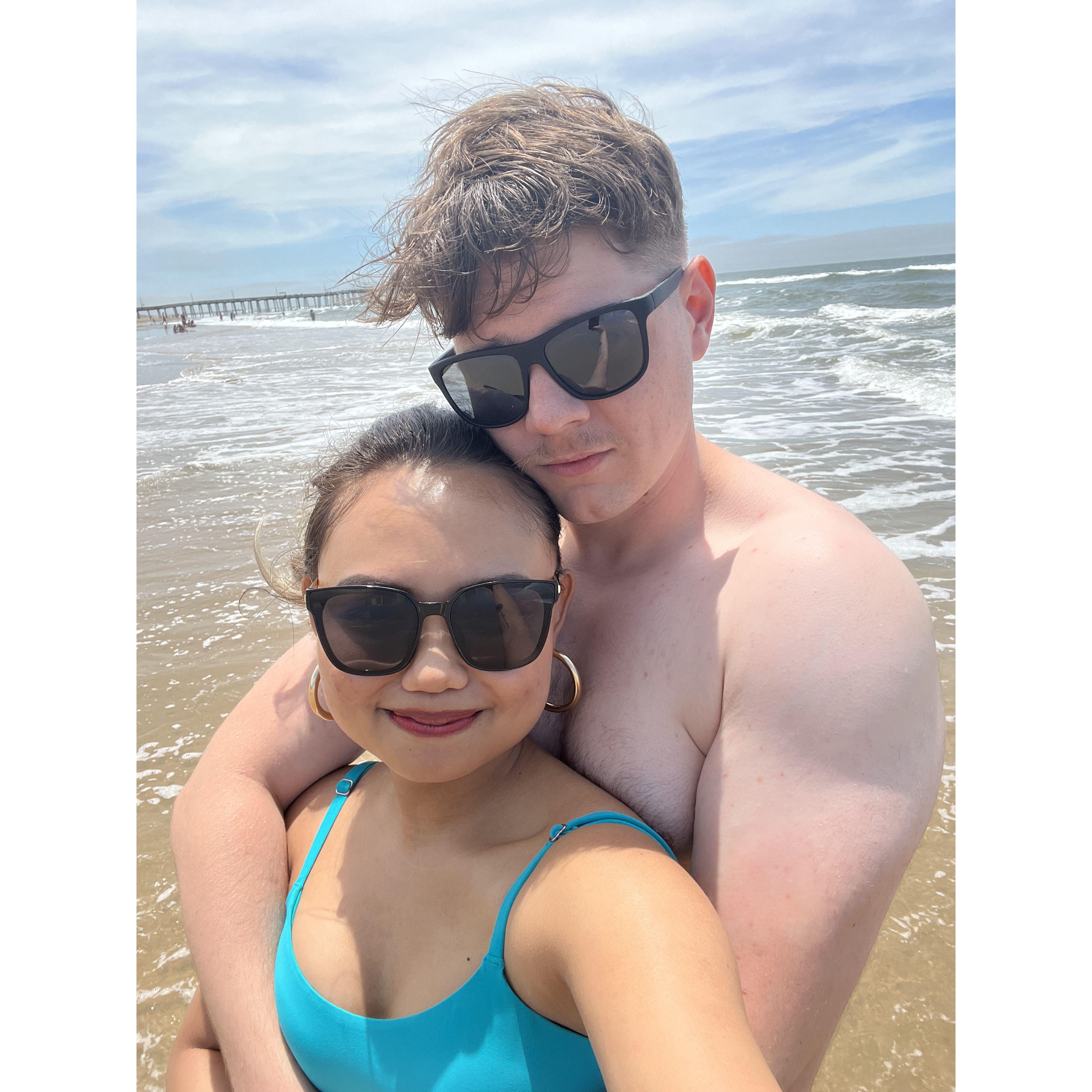 Our first vacation together. VA Beach