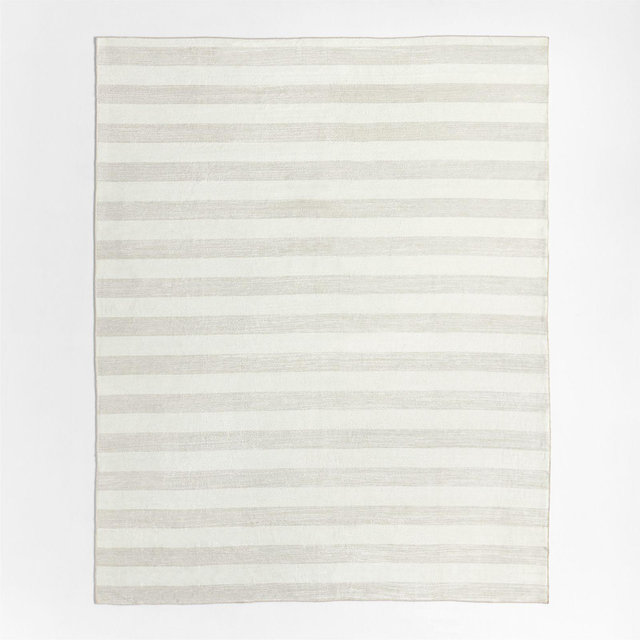 Casey Striped Washable Area Rug 4'x6'