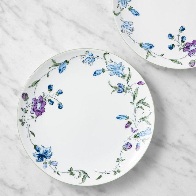 Hill House x Williams Sonoma Climbing Vine Salad Plates, Set of 8, Blue