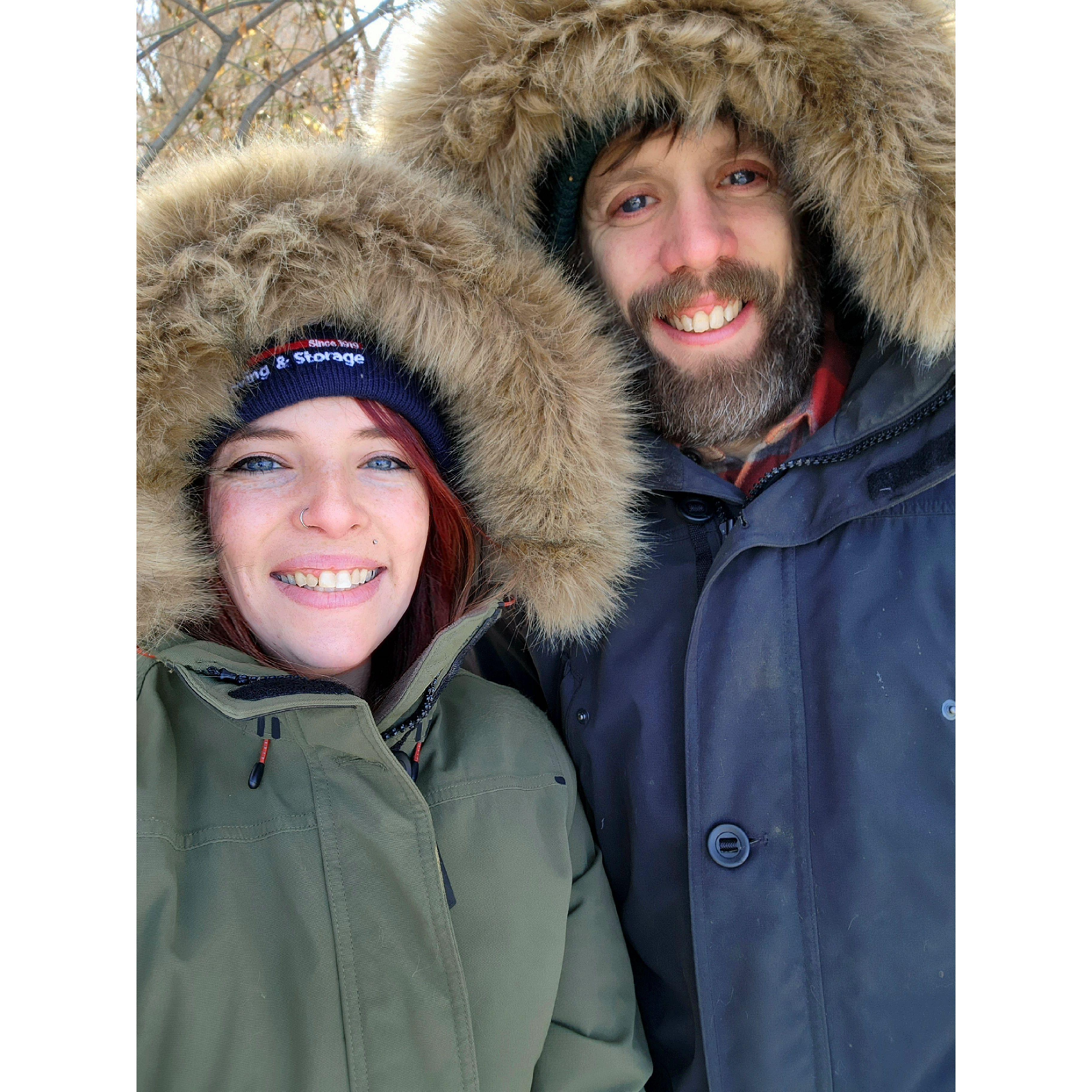 walking to brunch in -5° weather 2/4/2023