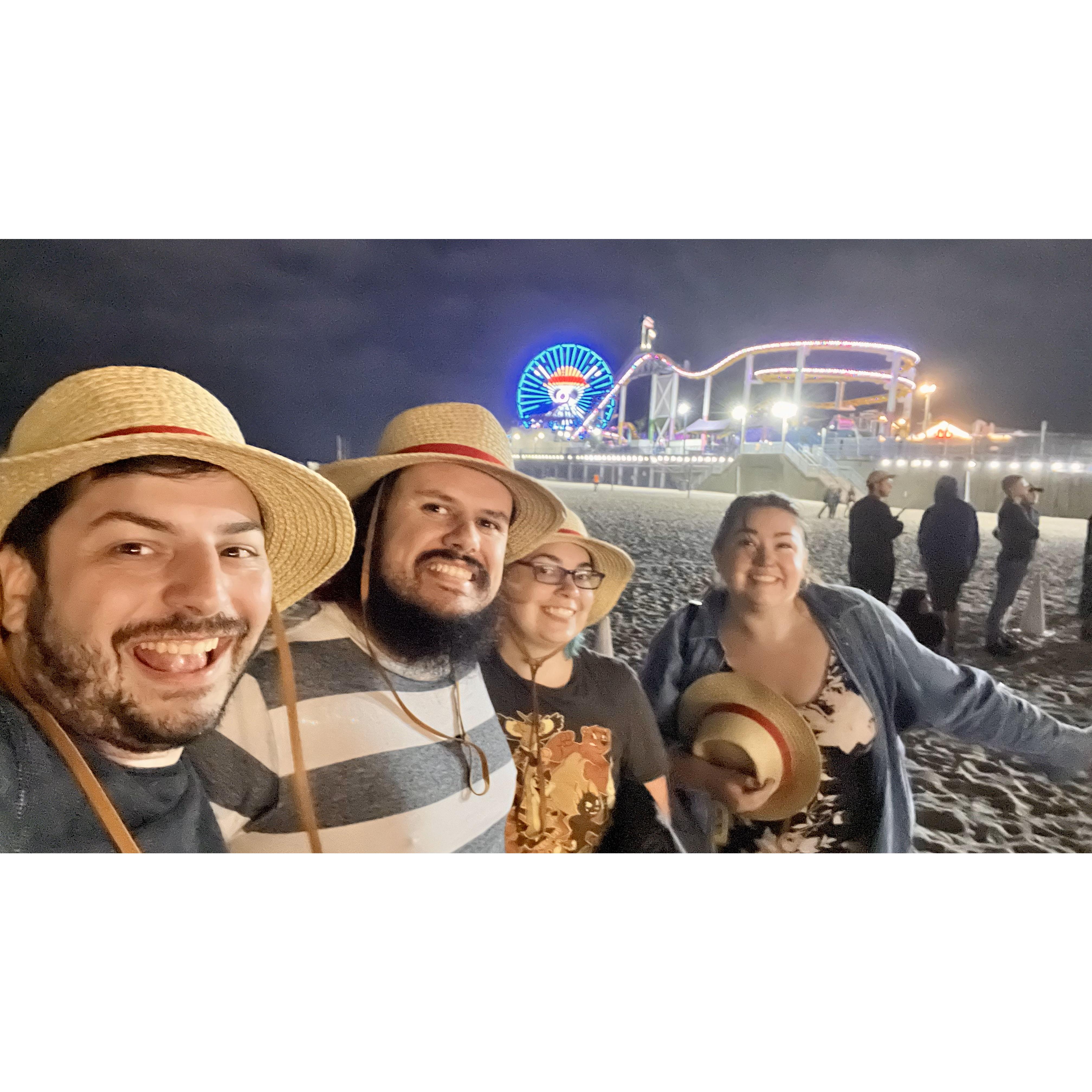 Netflix One Piece pop up on Santa Monica Pier