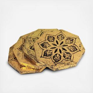 Serena Octagon Coaster, Set Of 4
