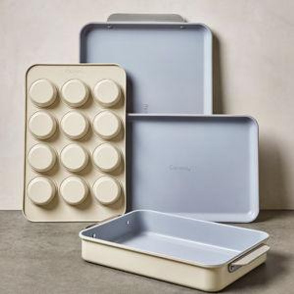 Caraway 5 Piece Bakeware Set - Cream