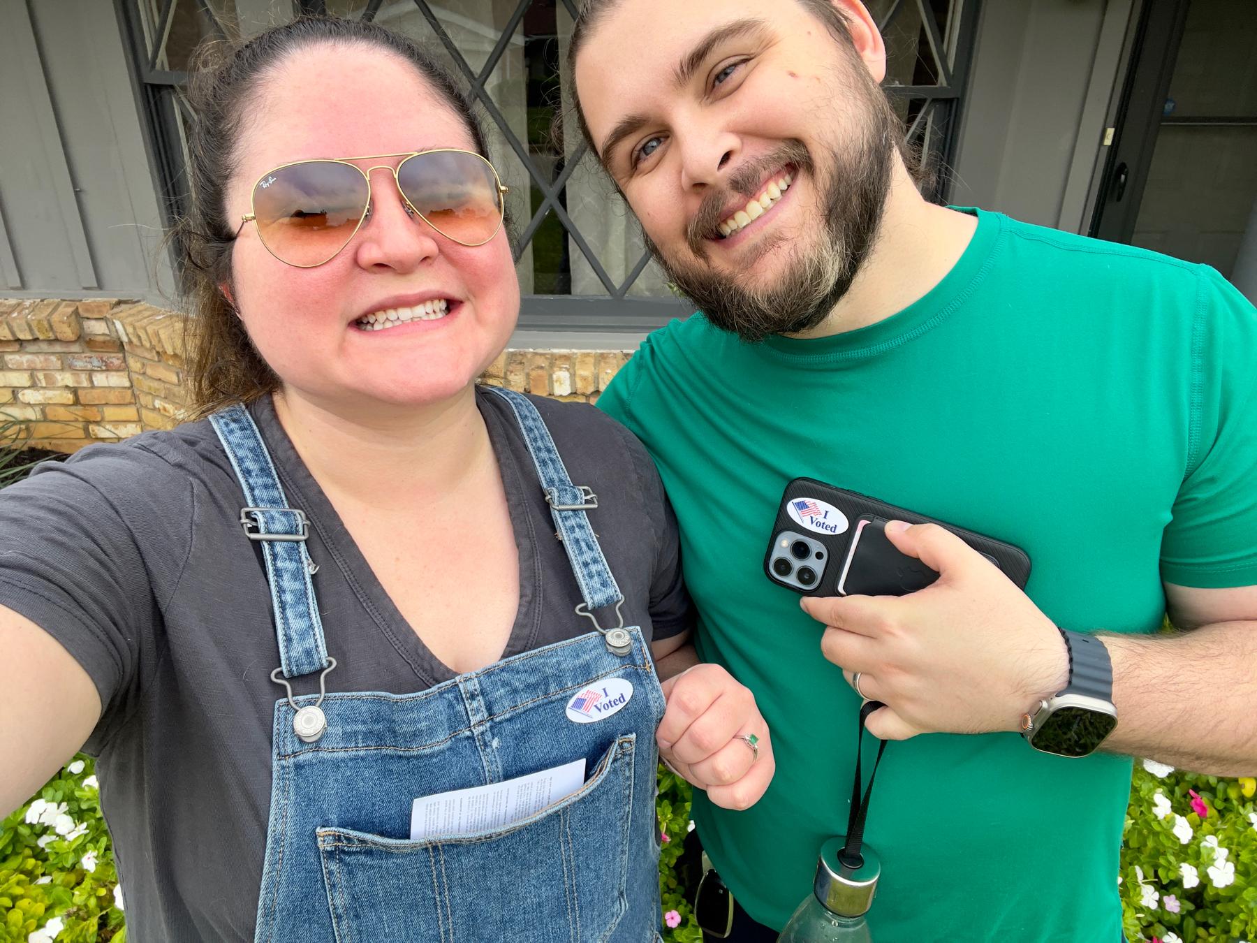 Our first time voting together